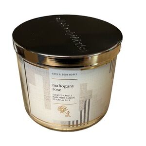 Bath & Body Works Mahogany Rose 3-Wick Candle